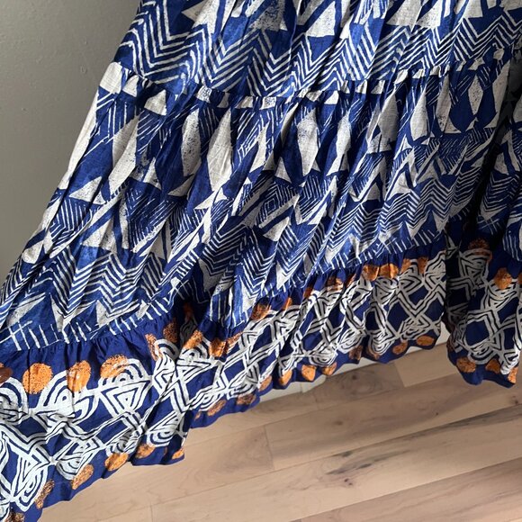 NWOT Anthropologie Tiered Abstract Maxi Dress - Picture 7 of 9